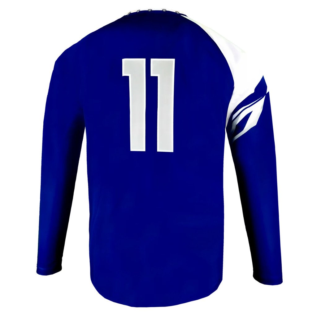 Long Sleeve Crew Neck Shooter Shirt Back