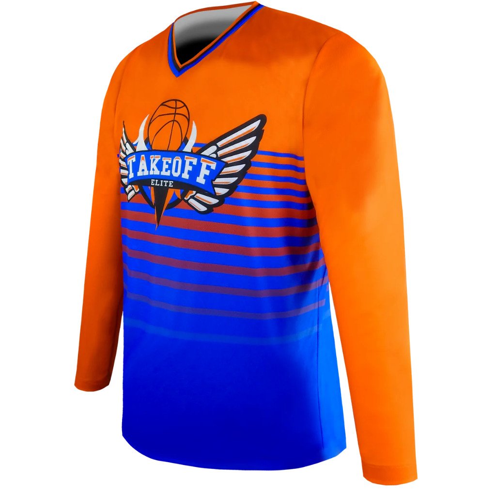 Long Sleeve V-Neck Shooter Shirt S2