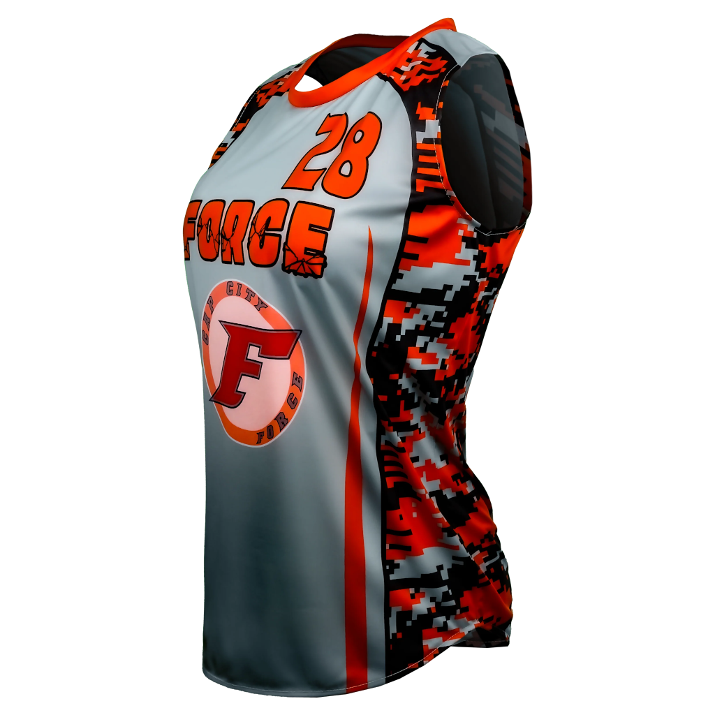 Jersey - Racerback crew Neck Angle2