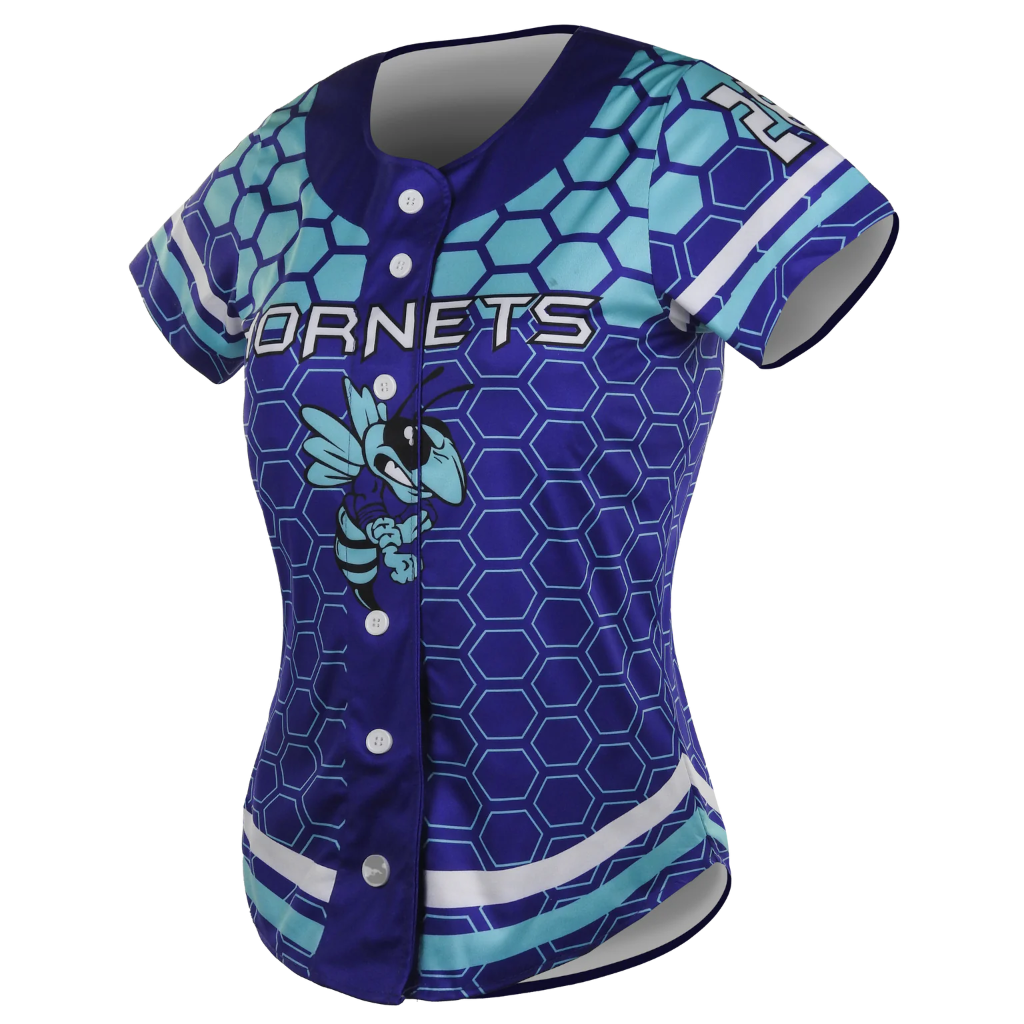 Jersey - Short Sleeve Full Button Angle 2