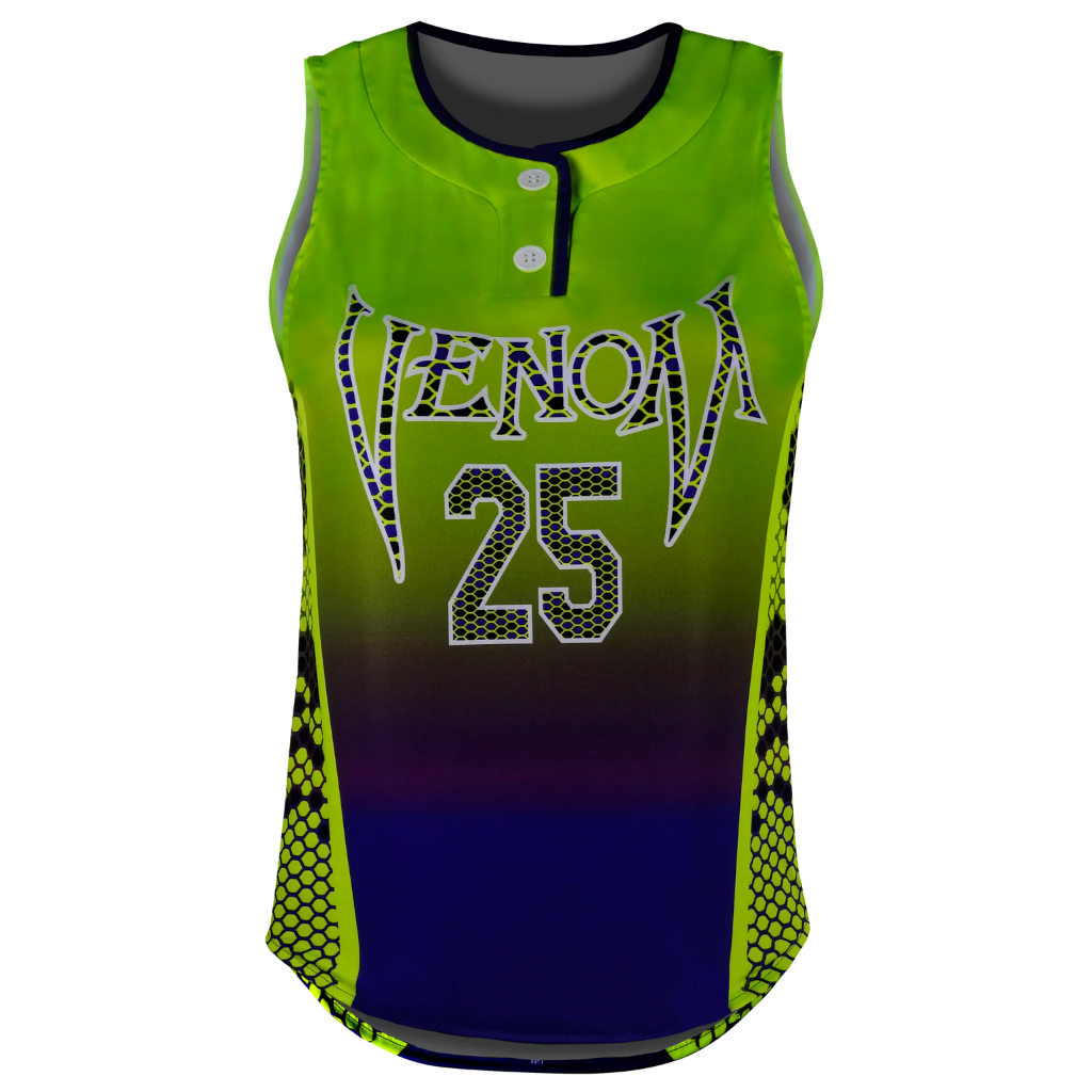 Jersey - Sleeveless 2 Button Front