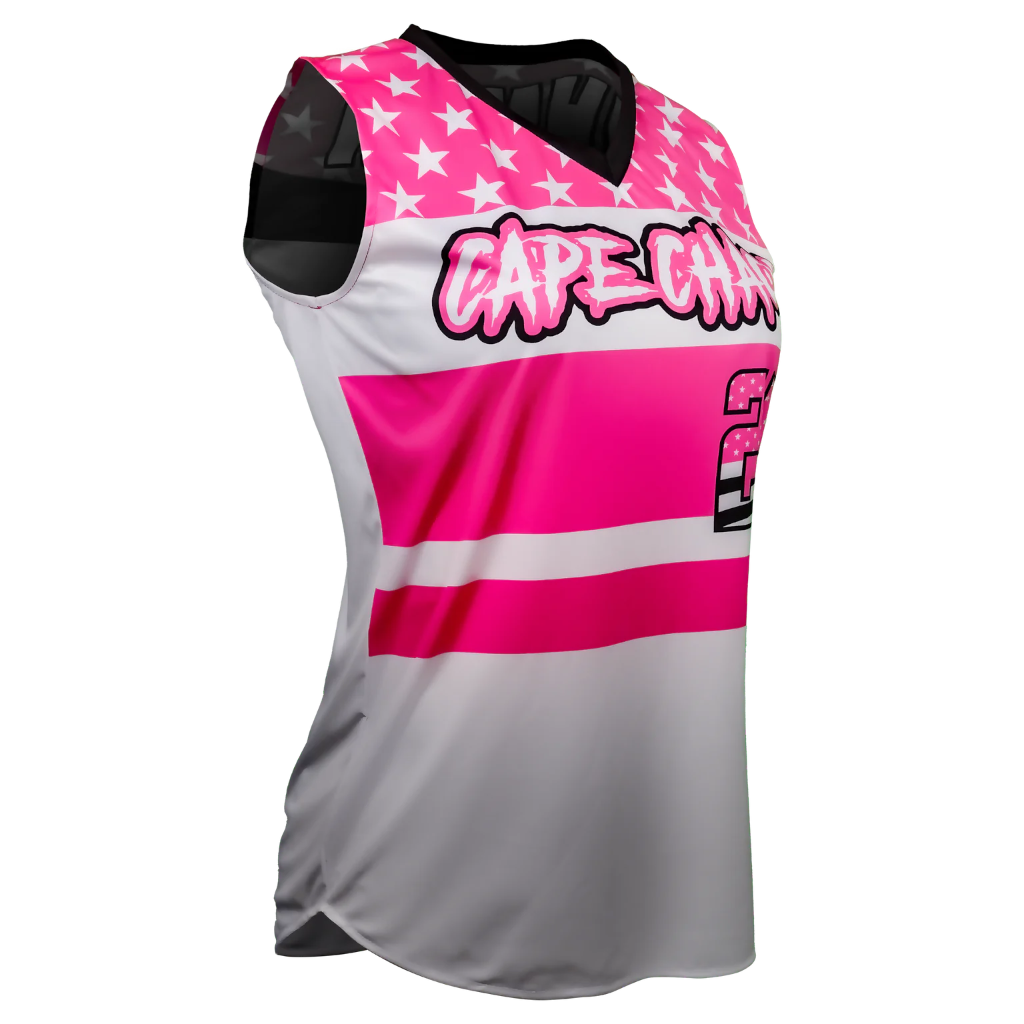 Jersey - Sleeveless V Neck Angle 1