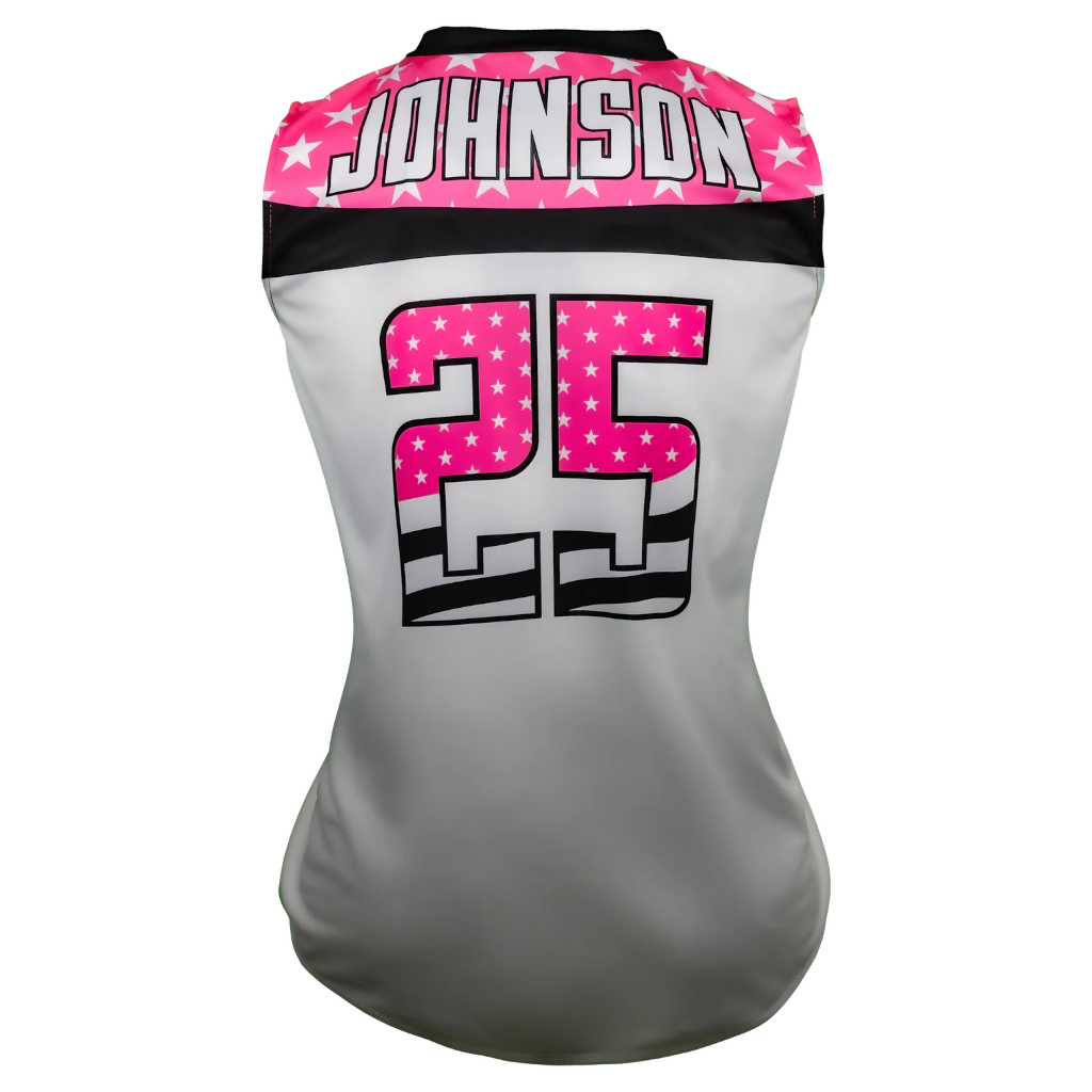 Jersey - Sleeveless V Neck Back